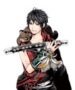 ムック「時代活劇画伝―斬―ZAN」に使用されるカバーイラスト。