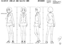 小椋しおのキャラクター設定画。(c)久正人／アース・スター エンターテイメント・ 「ノブナガン」製作委員会