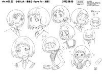小椋しおのキャラクター設定画。(c)久正人／アース・スター エンターテイメント・ 「ノブナガン」製作委員会