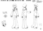 小椋しおのキャラクター設定画。(c)久正人／アース・スター エンターテイメント・ 「ノブナガン」製作委員会