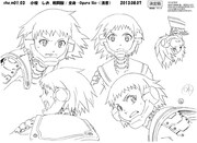 小椋しおのキャラクター設定画。(c)久正人／アース・スター エンターテイメント・ 「ノブナガン」製作委員会