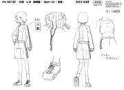 小椋しおのキャラクター設定画。(c)久正人／アース・スター エンターテイメント・ 「ノブナガン」製作委員会