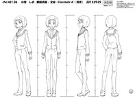 小椋しおのキャラクター設定画。(c)久正人／アース・スター エンターテイメント・ 「ノブナガン」製作委員会