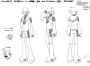 ジャックのキャラクター設定画。(c)久正人／アース・スター エンターテイメント・ 「ノブナガン」製作委員会