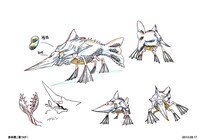 進化侵略体の設定資料。(c)久正人／アース・スター エンターテイメント・ 「ノブナガン」製作委員会