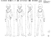 ジャックのキャラクター設定画。(c)久正人／アース・スター エンターテイメント・ 「ノブナガン」製作委員会