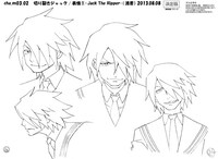 ジャックのキャラクター設定画。(c)久正人／アース・スター エンターテイメント・ 「ノブナガン」製作委員会