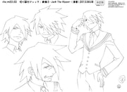 ジャックのキャラクター設定画。(c)久正人／アース・スター エンターテイメント・ 「ノブナガン」製作委員会
