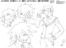 ジャックのキャラクター設定画。(c)久正人／アース・スター エンターテイメント・ 「ノブナガン」製作委員会