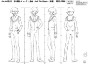 ジャックのキャラクター設定画。(c)久正人／アース・スター エンターテイメント・ 「ノブナガン」製作委員会