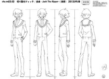 ジャックのキャラクター設定画。(c)久正人／アース・スター エンターテイメント・ 「ノブナガン」製作委員会