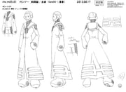 ガンジーのキャラクター設定画。(c)久正人／アース・スター エンターテイメント・ 「ノブナガン」製作委員会