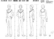 ガンジーのキャラクター設定画。(c)久正人／アース・スター エンターテイメント・ 「ノブナガン」製作委員会