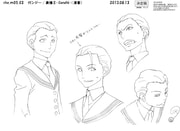 ガンジーのキャラクター設定画。(c)久正人／アース・スター エンターテイメント・ 「ノブナガン」製作委員会