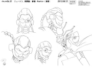 ニュートンのキャラクター設定画。(c)久正人／アース・スター エンターテイメント・ 「ノブナガン」製作委員会