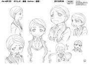 ガリレオのキャラクター設定画。(c)久正人／アース・スター エンターテイメント・ 「ノブナガン」製作委員会