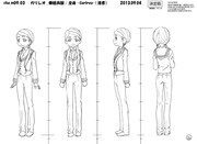 ガリレオのキャラクター設定画。(c)久正人／アース・スター エンターテイメント・ 「ノブナガン」製作委員会