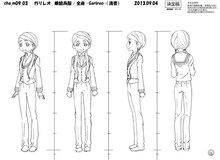 ガリレオのキャラクター設定画。(c)久正人／アース・スター エンターテイメント・ 「ノブナガン」製作委員会