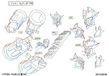武器の設定資料。(c)久正人／アース・スター エンターテイメント・ 「ノブナガン」製作委員会