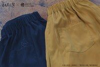 ニャンコ先生ワンポイント入りキュロットショートパンツ