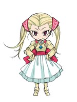 「おくさん」6巻と「起動帝国オービタリア」2巻の合同フェアで手に入るストラップ用のイラスト。