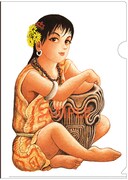 「縄文少女」クリアファイル、368円。