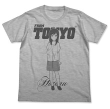 「一条蛍Tシャツ」のフロント。カラーはヘザーグレーのみ。(c)2013 あっと・メディアファクトリー／旭丘分校管理組合