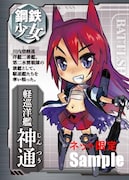 ネットショップ限定バージョンの「Battleship Girl‐鋼鉄少女‐」トレーディングカード。