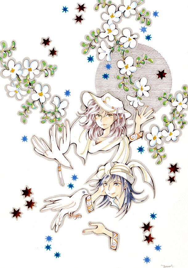 プリンセスGOLD12月号に掲載されている、TONO「砂の下の夢」のカット。