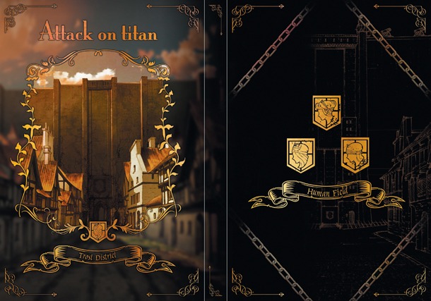 F賞「雑貨セレクション」紙製ブックカバーセット2 (c)諫山創・講談社／「進撃の巨人」製作委員会