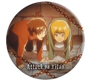 G賞「缶バッジセット」のセット6 (c)諫山創・講談社／「進撃の巨人」製作委員会