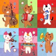 個展「ゆずいち」でグッズ化されるイラスト。