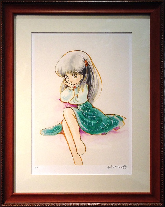 オリジナル版画「瞳」キャンバス仕上げ（限定50エディション）、15万7500円。※画像は制作中のもので、版画の色調など実際の商品とは異なる場合がある。