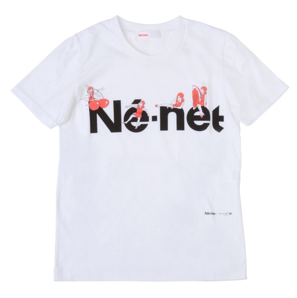 コップのフチ子プリントT（半袖・white）