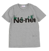 コップのフチ子プリントT（半袖・gray）