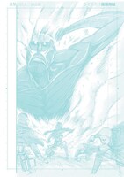 なぞるだけで「進撃の巨人」が描ける原稿用紙。