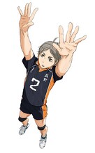 菅原孝支（CV：入野自由） (c) 古舘春一／集英社・「ハイキュー!!」製作委員会
