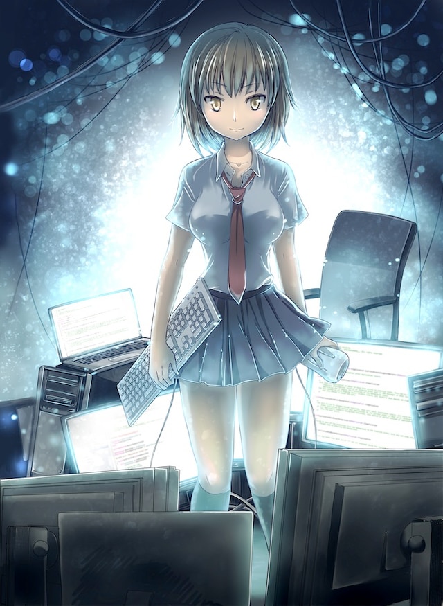 「SE」1巻表紙のイラスト。