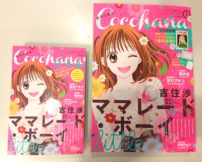 左がCocohanaリトル、右がCocohana1月号本誌。