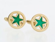 「ジョセフ・ジョースター」のカフス。(c)荒木飛呂彦／集英社・ジョジョの奇妙な冒険製作委員会