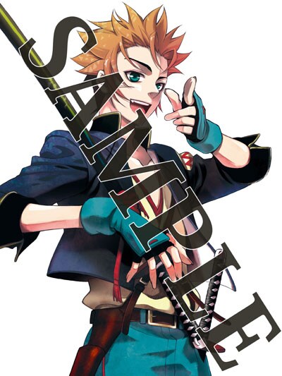 A賞「市村鉄之助タペストリー」のイラスト。(c)黒乃奈々絵/マッグガーデンIllustration：黒乃奈々絵