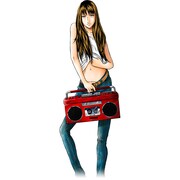 「LADY COOL」のスタンプ (c)許斐剛／集英社