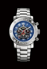 「銀河鉄道999 -時空の旅人- 松本零士画業60周年 記念クロノグラフ」シルバーモデル (c)松本零士・東映アニメーション