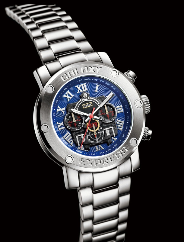 「銀河鉄道999 -時空の旅人- 松本零士画業60周年 記念クロノグラフ」シルバーモデル (c)松本零士・東映アニメーション