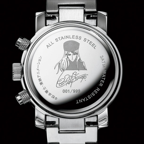 裏蓋にはメーテルのイラスト、零士のサイン、エディションナンバーを刻印。(c)松本零士・東映アニメーション