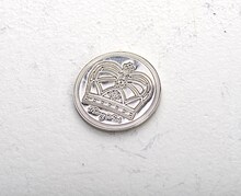 「美琴のコイン」の表面。(C)鎌池和馬／冬川基／アスキー・メディアワークス／