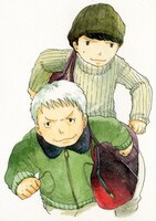 岩岡ヒサエ「コミック星新一 逃走の道」のカット。（新潮文庫刊『エヌ氏の遊園地』所収）(c)1964 星ライブラリ／新潮社