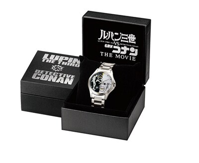 「『ルパン三世 vs 名探偵コナン THE MOVIE』映画公開記念公式ウォッチ 対決の時刻」(c)2013 モンキー・パンチ 青山剛昌／「ルパン三世vs名探偵コナン」製作委員会