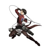 リヴァイの描き下ろしイラスト。(c)諫山創／講談社 (c)S&P・SKS Project