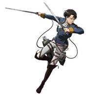 リヴァイの描き下ろしイラスト。(c)諫山創／講談社 (c)S&P・SKS Project